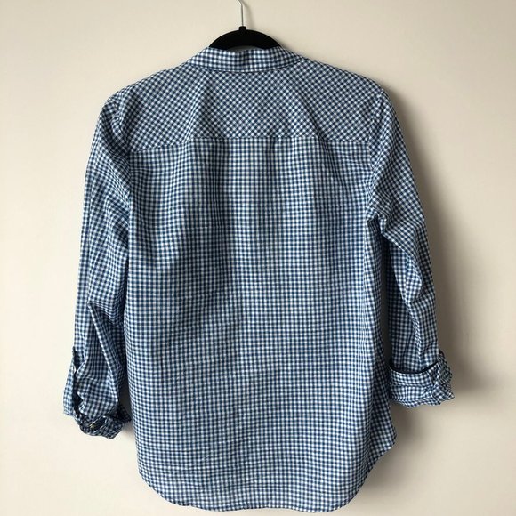 RW&CO. Plaid Blue & White Button Down Shirt - Picture 3 of 5